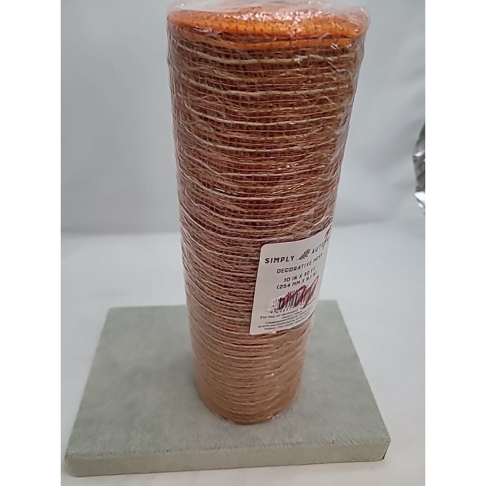 Simply Autumn Decorative Mesh 10 in X 30 Ft New